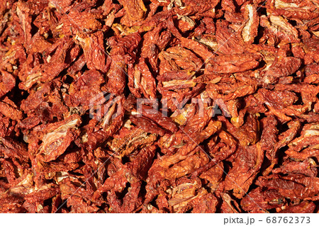 Dried Italian Tomatoes Background 68762373