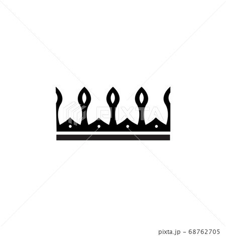 Heraldic royal symbol, medieval crown, vector illustration. 68762705
