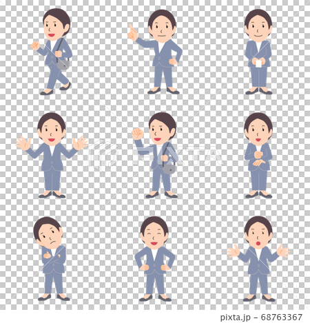 商業人物“資深女商人（2）”色彩柔和的剪裁合集 68763367