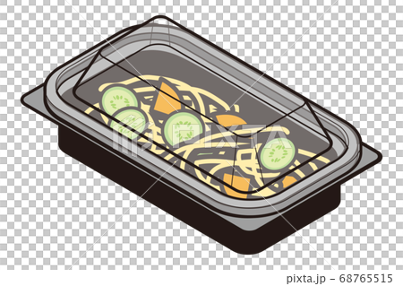 持ち帰りのフードパック入りスパゲティサラダ 68765515