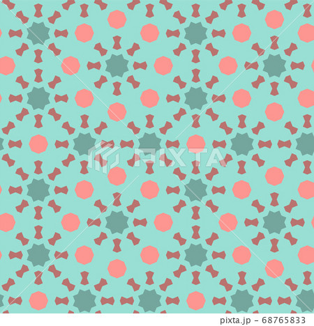 Arabic islamic vector pattern, border, decor, texture, background. Geometric seamless pattern with arabic color mosaic Arabic islamic vector pattern, border, decor, texture, background. Geometric seamless pattern with arabic color mosaic 68765833