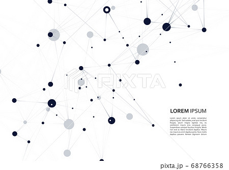 Vector concept art. Innovation technology concept. Technology design. Abstract black background. Geometric template 68766358