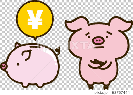 Pigs worried about money 68767444