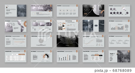 Geometric Presentation Element Templates. Vector infographics. Geometric Presentation Element Templates. Vector infographics. 68768089