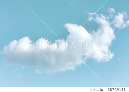 Soft blue sky with cloud background. With copy 68769138