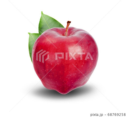 Red apple on white background 68769258