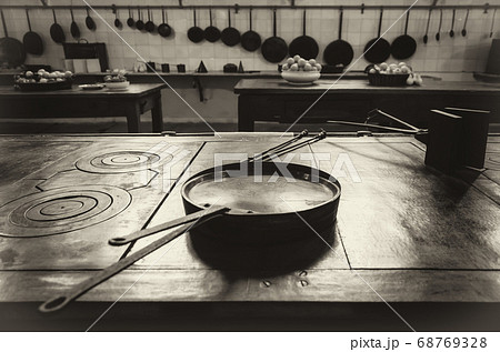antique XIX century old kitchen with tools antique XIX century old kitchen with tools 68769328