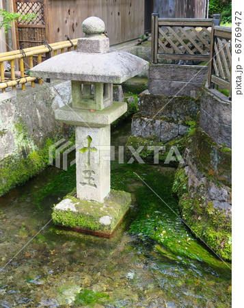 清流の郷 醒井宿 「梅花藻」咲く地蔵川とその風景 清流の郷 醒井宿 「梅花藻」咲く地蔵川とその風景 68769472