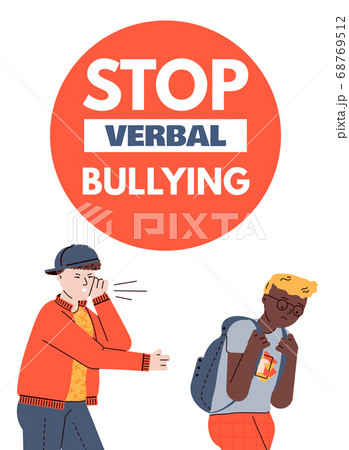verbal bullying clipart