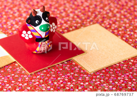 年賀2021・江戸張子 干支奴 丑 68769737