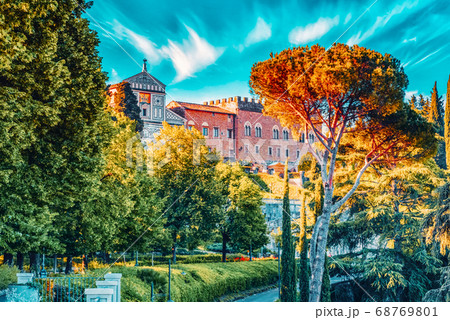 Landscape, panorama on Basilica di San Miniato 68769801