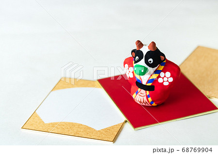 年賀2021・江戸張子 干支奴 丑 68769904