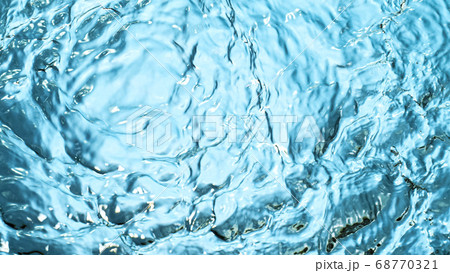 Water surface on blue background 68770321