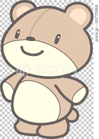 立ってクマのぬいぐるみ 68770868