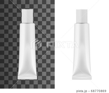 Ointment metal tube isolated vector blank mockup Ointment metal tube isolated vector blank mockup 68770869