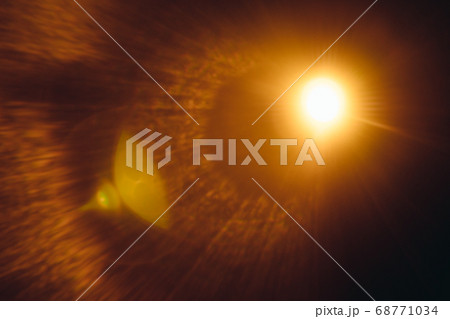 Abstract Natural Sun flare on the black Abstract Natural Sun flare on the black 68771034