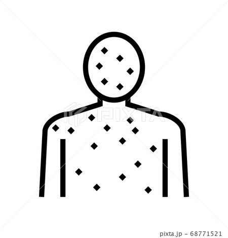 rash full body line icon vector illustration rash full body line icon vector illustration 68771521