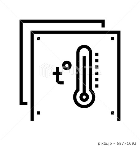 temperature preserving layer line icon vector illustration temperature preserving layer line icon vector illustration 68771692