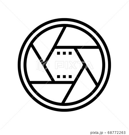 lens shot capture line icon vector illustration lens shot capture line icon vector illustration 68772263