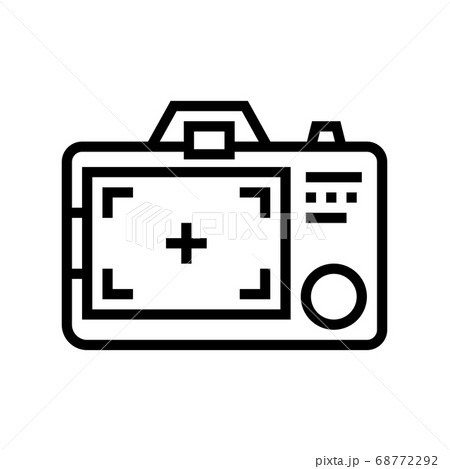 screen photo camera gadget line icon vector illustration 68772292