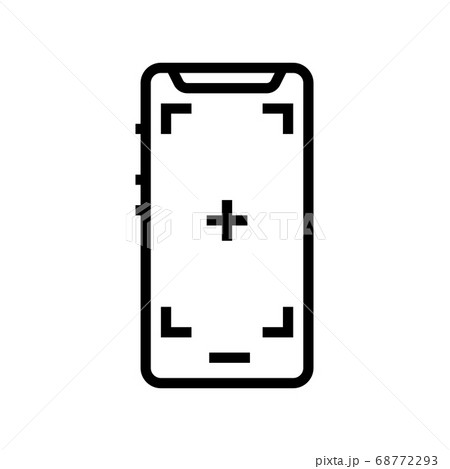 mobile phone photo camera line icon vector illustration mobile phone photo camera line icon vector illustration 68772293