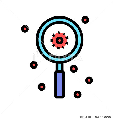 virus research color icon vector illustration 68773090