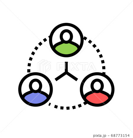 human communication color icon vector illustration 68773154