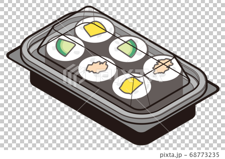 Hosomaki sushi with food pack Hosomaki sushi with food pack 68773235
