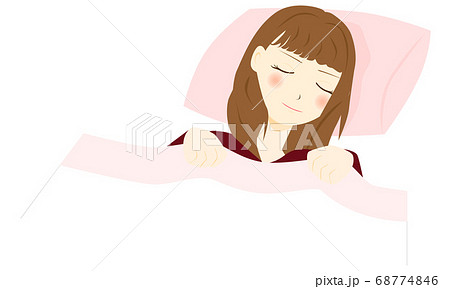 睡眠をとる女性 68774846