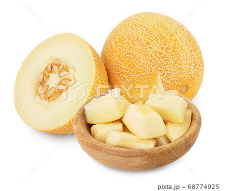 Melon isolated on white background with clipping path and full depth of field Melon isolated on white background with clipping path and full depth of field 68774925