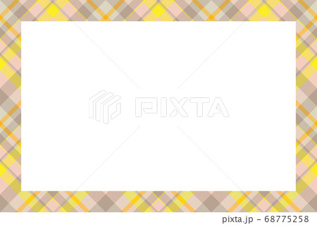 Vintage frame vector. Scottish border pattern 68775258