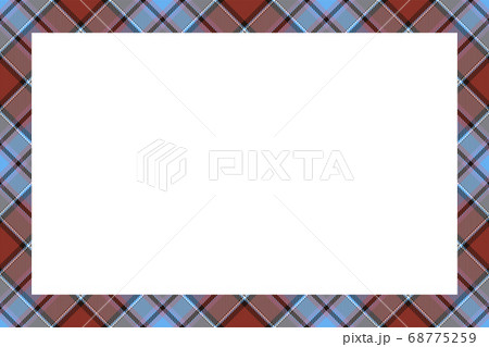 Vintage frame vector. Scottish border pattern 68775259