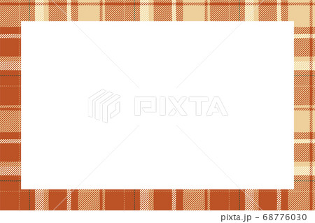 Vintage frame vector. Scottish border pattern 68776030