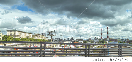 Moscow city center, Russia (cloudy summer day) 68777570
