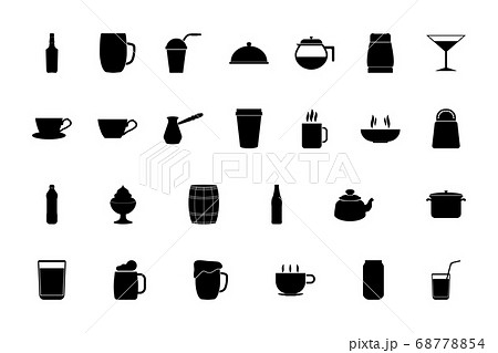 Container for storing drinks and food black color  68778854