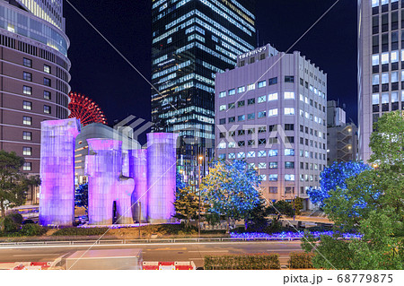大阪の夜景・御堂筋のイルミネーション・梅田周辺 68779875
