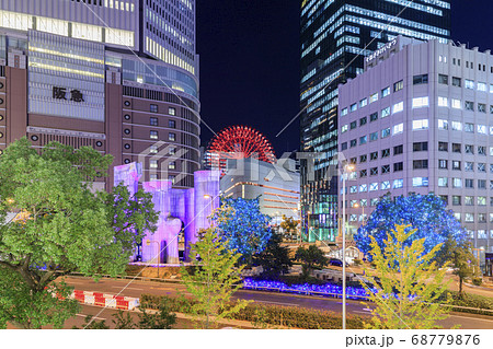 大阪の夜景・御堂筋のイルミネーション・梅田周辺 大阪の夜景・御堂筋のイルミネーション・梅田周辺 68779876