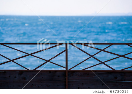 Scenic View Of Sea Against Blue Sky Scenic View Of Sea Against Blue Sky 68780015