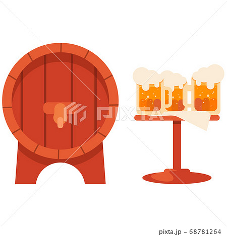 Wooden whiskey keg on white isolated backdrop. Wooden whiskey keg on white isolated backdrop. 68781264