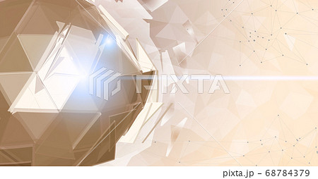 Abstract polygonal sphere on triangular BG space 68784379