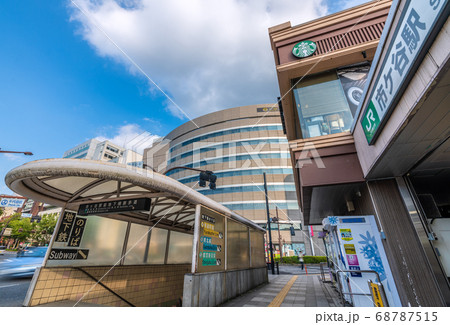 日本の東京都市景観　JR「市ケ谷駅」などを望む＝8月16日 68787515