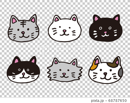 Cat icon set - Stock Illustration [68787650] - PIXTA