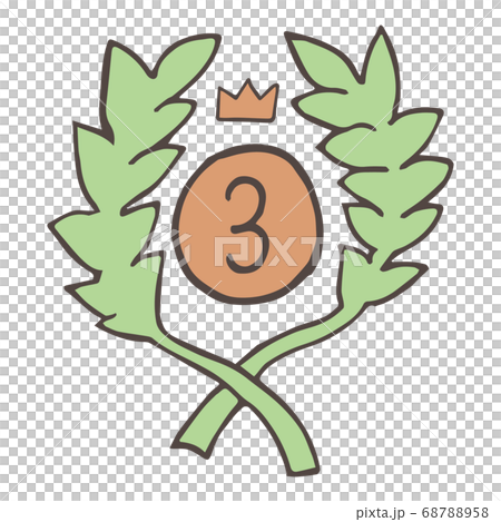 Handwritten ranking icon No.3 Handwritten ranking icon No.3 68788958