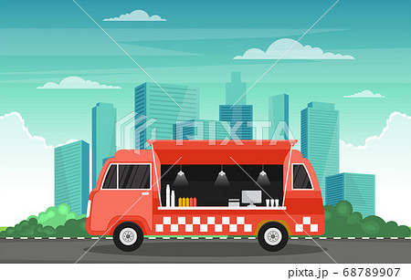 Food Truck Van Car Vehicle Street Shop City Food Truck Van Car Vehicle Street Shop City 68789907