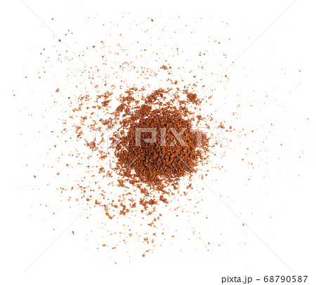 coffee powder on white background 68790587