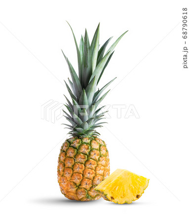 pineapple on white background 68790618