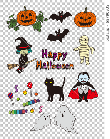 ハロウィン セットのイラスト素材 [68790935] - PIXTA