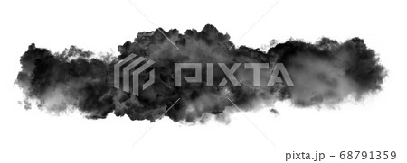 black clouds or smoke isolated on white 68791359