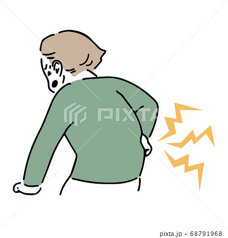 腰痛 イラストのイラスト素材