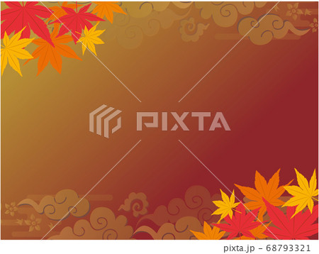 秋の紅葉和風背景 秋の紅葉和風背景 68793321